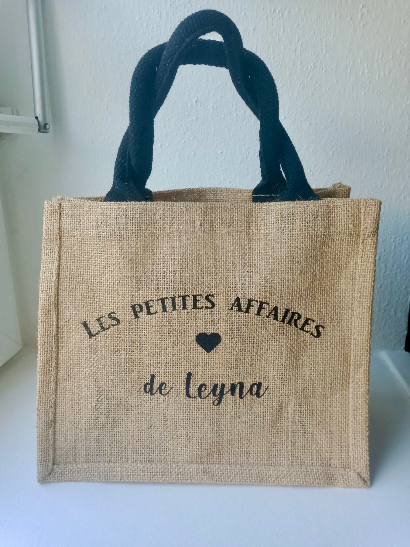 Sac en Jute "Les petites affaires de ♡"
