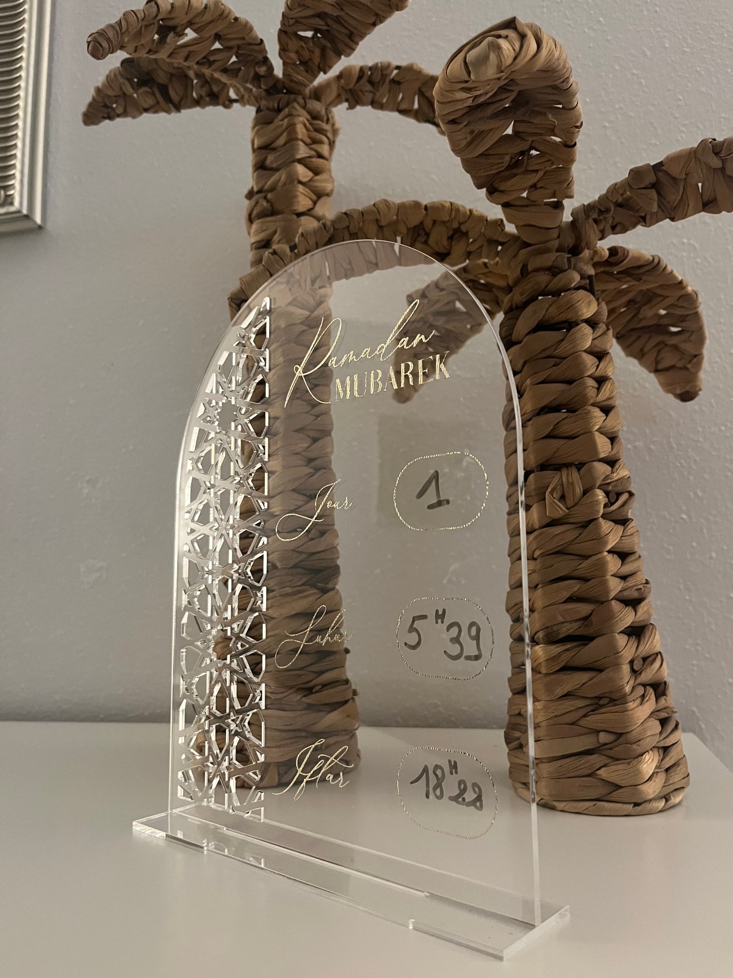 Plaque Date et Heure Ftor Ramadan