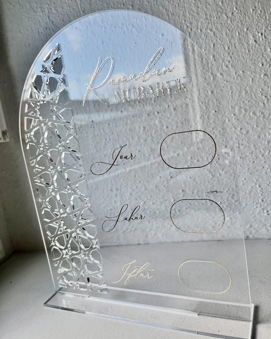 Plaque Date et Heure Ftor Ramadan