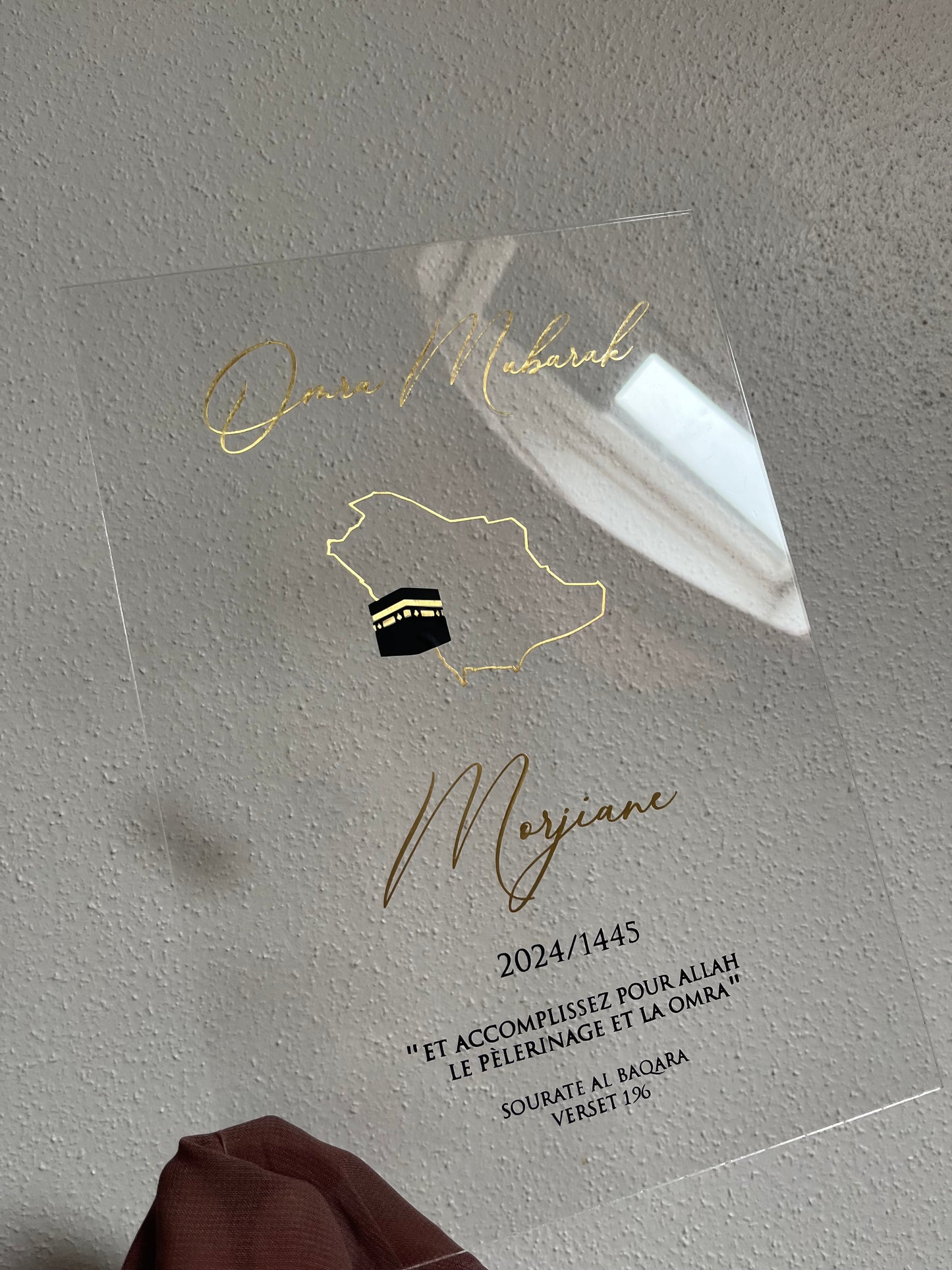 Plaque voyage Omra Hajj